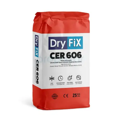 Dryfix Cer 606 C2Te Seramik Yapıştırıcısı Gri - 1
