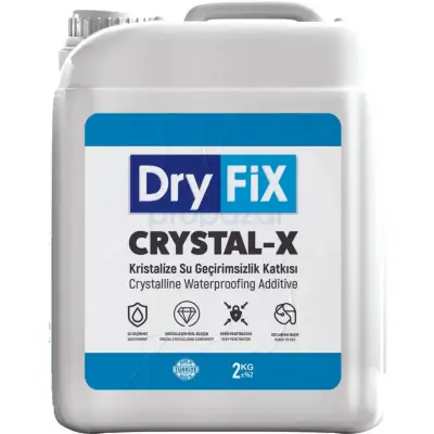 Dryfix CRYSTAL-X Kristalize Beton Su Geçirimsizlik Sağlayan Harç Katkısı 30 lt - 1
