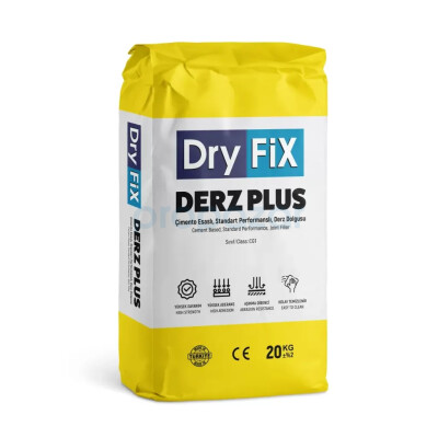 Dryfix Derz Plus Cg1- Beyaz Derz Dolgusu 20 Kg - Dryfix