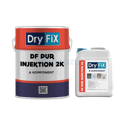 Dryfix DF PUR Injektion 2K Poliüretan Esaslı Enjeksiyon Reçinesi 22 kg Set - Dryfix