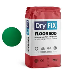 Dryfix Floor 500 Korund Agregalı Yüzey Sertleştirici 25 Kg Yeşil - 1