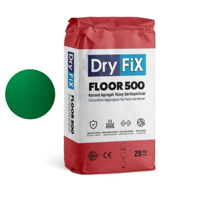 Dryfix Floor 500 Korund Agregalı Yüzey Sertleştirici 25 Kg Yeşil - Dryfix