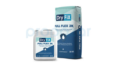 Dryfix FULL FLEX 2K Tam Elastik Çimento Esaslı Su Yalıtımı 30 kg - 1