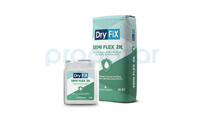 Dryfix SEMI FLEX 2K Yarı Elastik Çimento Esaslı Su Yalıtımı 25 kg - 1