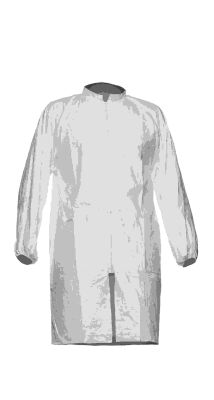 DuPont™ Tyvek® 500 Labcoat PL309 Fermuarlı Laboratuvar Önlüğü - 1