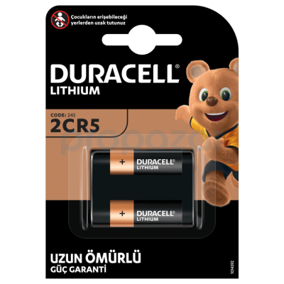 Duracell 2CR5/DL245 6V Lıthıum Pil 1'li - 1