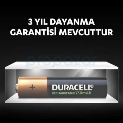 Duracell 750 Mah Şarjlı İnce Pil 2'li - 2