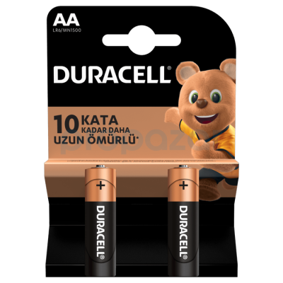 Duracell AA Kalem Pil 2'li - 1