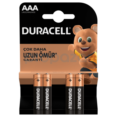 Duracell AAA İnce Pil 4'lü - 1