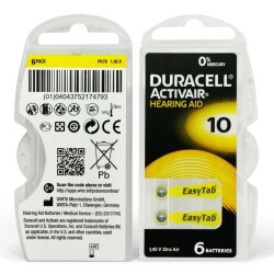 Duracell Activair10 6'lı Kulaklık Pili - 1