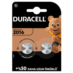 Duracell Cr2016 Lithium 3V Pil 2'li - Duracell Piller