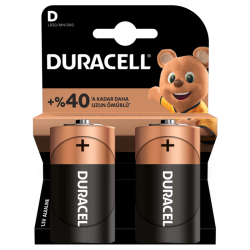 Duracell D Büyük Pil 2'li Kart - Duracell