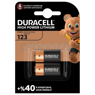 DURACELL ULTRA LİTYUM CR123A 2Lİ - 1