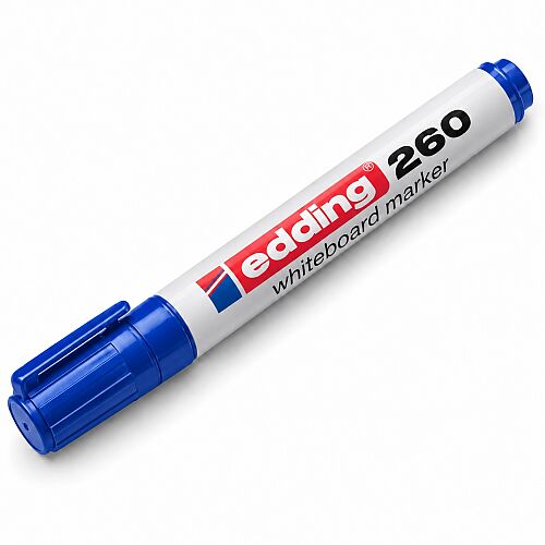 Edding 260 Mavi Beyaz Tahta Kalemi Yuvarlak Uç 1,5–3 mm - 1