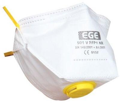 EGE 501 Ventilli FFP1 Katlanabilir Toz Maskesi