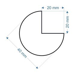 Ekonomik Köşe Koruma Süngeri - Tip A- 1 metre X 4 cm - 2