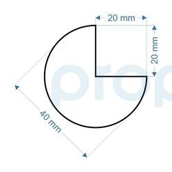 Ekonomik Köşe Koruma Süngeri - Tip A- 1 metre X 4 cm - 2