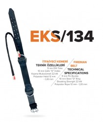 EKS 134 İtfaiyeci Kemeri - Kopma mukavemeti 22kN - 2