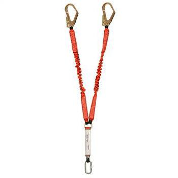 EKS 239-1 1.5 Metre Şok Emicili Elastik Çift Bacaklı Kolonlu Lanyard - 1