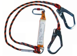EKS 242-1 1.5 Metre Şok Emicili Çift Bacaklı Dikişli Halatlı Lanyard - EKS EKSED Yüksekte Çalışma Ürünleri