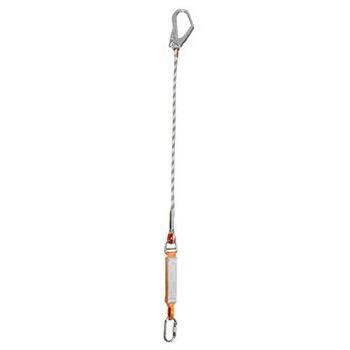 EKS 243-2 2 Metre Şok Emicili Tek Bacaklı Dikişli Halat Lanyard - 1