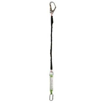 EKS 247-1 1.2 Metre Şok Emicili Kılıflı Tek Bacaklı Örgülü Halat Lanyard - 1