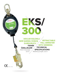 EKS-300 EKSED 3,5mt Kolonlu Geri Sarımlı Düşüş Durdurucu - 2