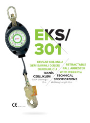 EKS-301 EKSED 6 Metre Kolonlu Geri Sarımlı Düşüş Durdurucu - 2