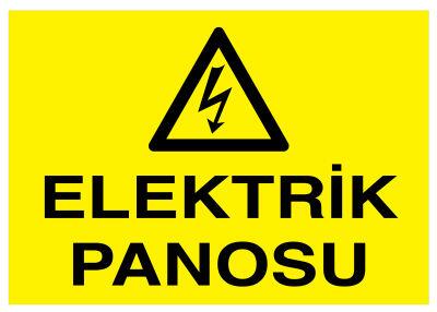 Elektrik Panosu İş Güvenliği Levhası - Tabelası - 1