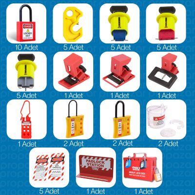 Elektrikçi EKED LOTO Etiketleme Kilitleme Seti - 2