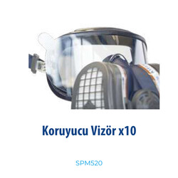 GVS Elipse Integra Maske İçin SPM520 10 Adet Cam Vizör Filmi - 3