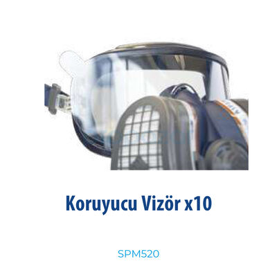 GVS Elipse Integra Maske İçin SPM520 10 Adet Cam Vizör Filmi - 3