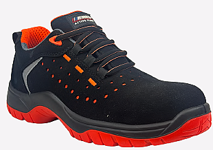 EMEX Premium S1P Oranj Turuncu Kompozit Burun Kevlar Ara Tabanlı Bağcıklı İş Ayakkabısı - 1