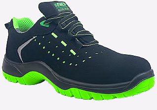EMEX Premium S1P Yeşil Kompozit Burun Kevlar Ara Tabanlı Bağcıklı İş Ayakkabısı - 1