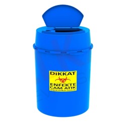 Enfekte Cam Atık Kutusu 25 lt -TA0250C - Telkar Tıbbi Atık Kutusu