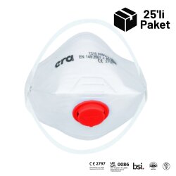 Era 1310V FFP3 V NR D Ventilli Toz Maskesi 25'Lİ Paket - ERA Toz Maskeleri