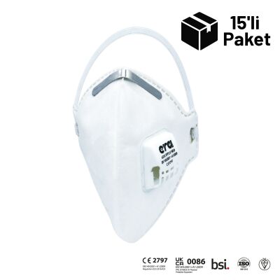 Era 4310 FFP3 V NR Ventilli C Serisi Dikey Katlanır Maske 15'li Paket - 1