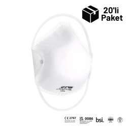 Era 6100 FFP1 NR D Ventilsiz Konik Maske 20'li Paket - 1