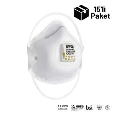 ERA 6110 FFP1 V NR D Ventilli Konik Seri Maske 15'li Paket - 1