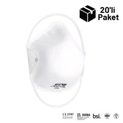 Era 6200 FFP2 NR Ventilsiz Konik Maske 20'li Paket - 1