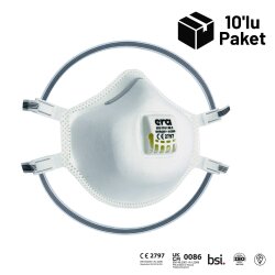 Era 6330 FFP3 V NR D Ventilli 4 Nokta Bağlantılı Maske 10'lu Paket - ERA Toz Maskeleri