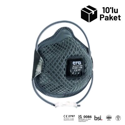 Era 8810 AC FFP1 V NR D Ventilli Aktif Karbon Maske 10'lu Paket - 1