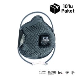 Era 8830 AC FFP3 V NR D Ventilli Aktif Karbon Maske 10'lu Paket - 1