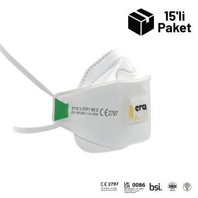 Era Premium 9110 FFP1 V NR D Ventilli 3 Panelli Maske 15'li Paket - 1