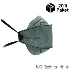 Era 9900 AC FFP3 NR D Ventilsiz Aktif Karbon Maske 20'li Paket - ERA Toz Maskeleri