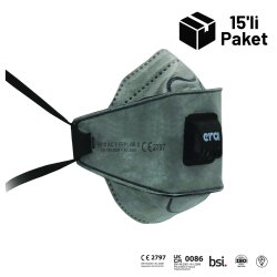 Era 9910 AC FFP1 V Ventilli NR D Aktif Karbon Maske 15'li Paket - ERA Toz Maskeleri