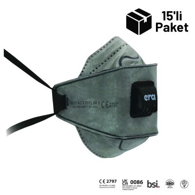 Era 9920 AC FFP2 V NR D Ventilli Aktif Karbon Maske 15'li Paket - 1