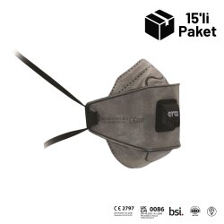 Era 9930 AC FFP3 V NR D Ventilli Aktif Karbon Maske 15'li Paket - ERA Toz Maskeleri