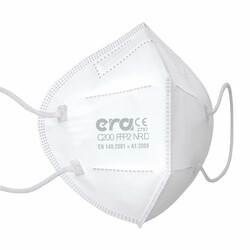 Era C200 FFP2 NR N95 Ventilsiz C Serisi Kulak Arkası Lastikli KN Tip Maske 10'lu Paket - 2