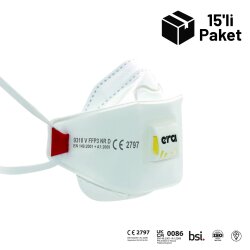 Era Premium 9310 FFP3 V NR D Ventilli 3 Panelli Maske15'li Paket - ERA Toz Maskeleri